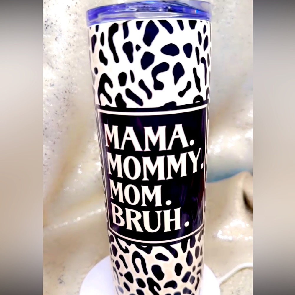 Mama-bruh skinny tumbler